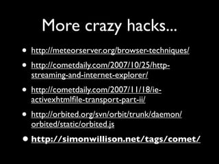 Comet at the Highland Fling