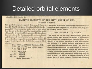 Detailed orbital elements

 