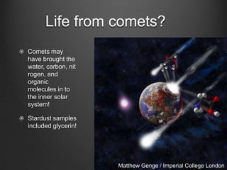 Stardust
Returned a
sample

 