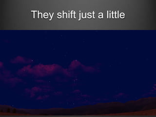 They shift just a little

 