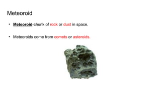Comets - Asteroids - Meteors Comparison.pptx