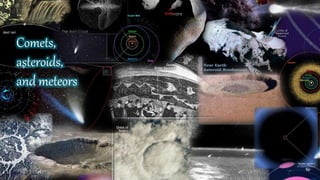 Comets,
asteroids,
and meteors
 