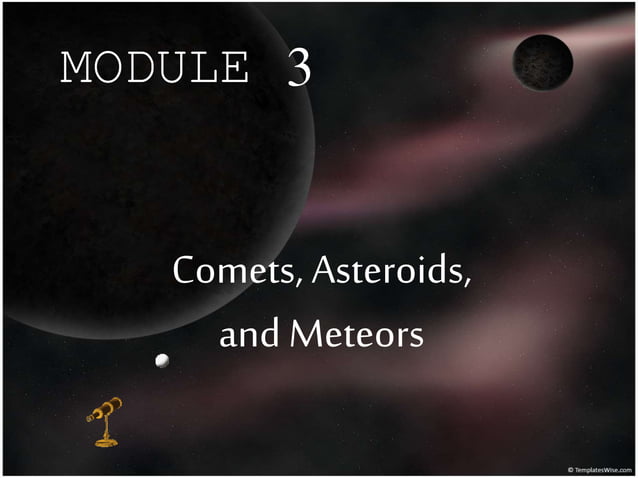 Comets Asteroids Meteors Pptx