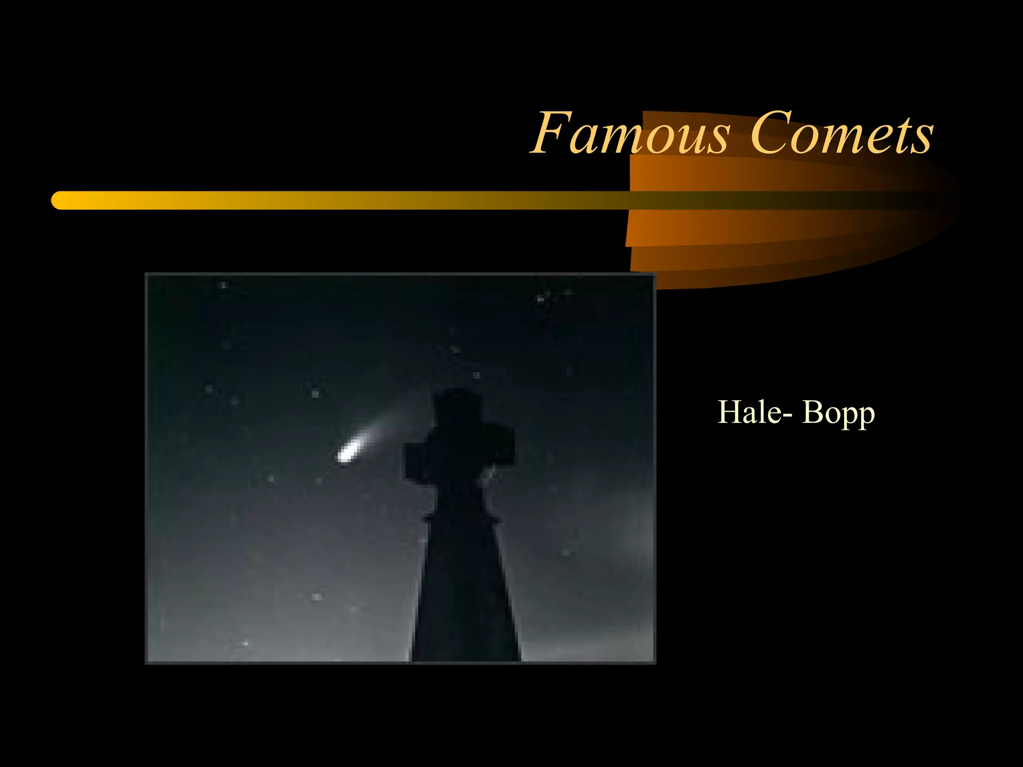 Famous Comets
Hale- Bopp
 