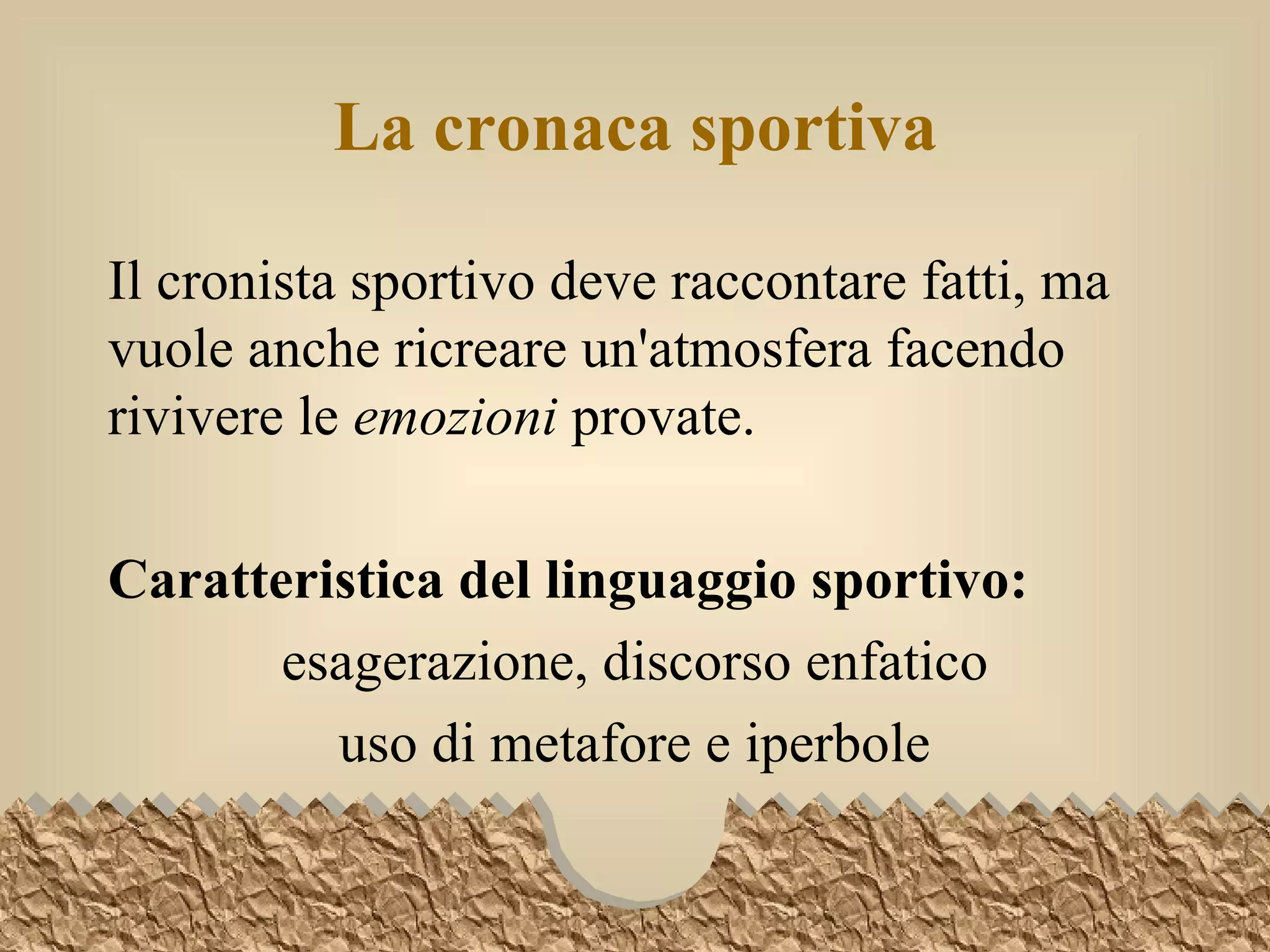 Usando La Tecnica Dell'esagerazione Racconta Un Episodio Di Vita