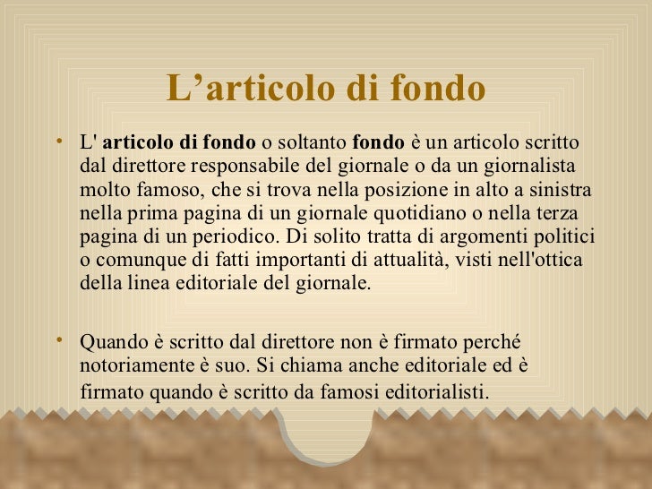 Come è fatto un giornale Come è fatto un giornale