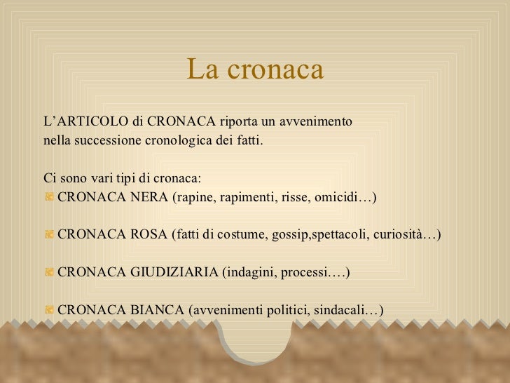Come è fatto un giornale
