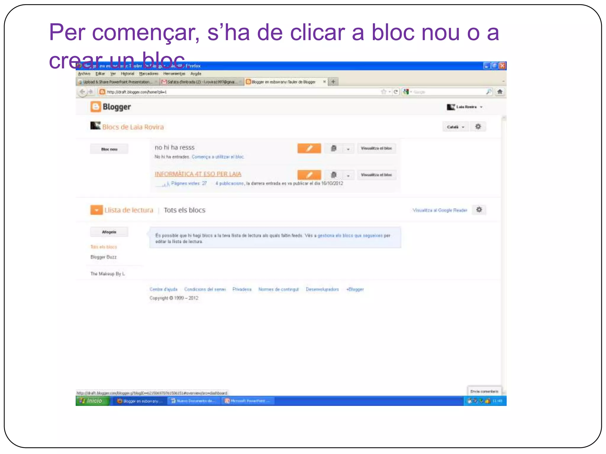 Com fer un bloc power point | PPTX