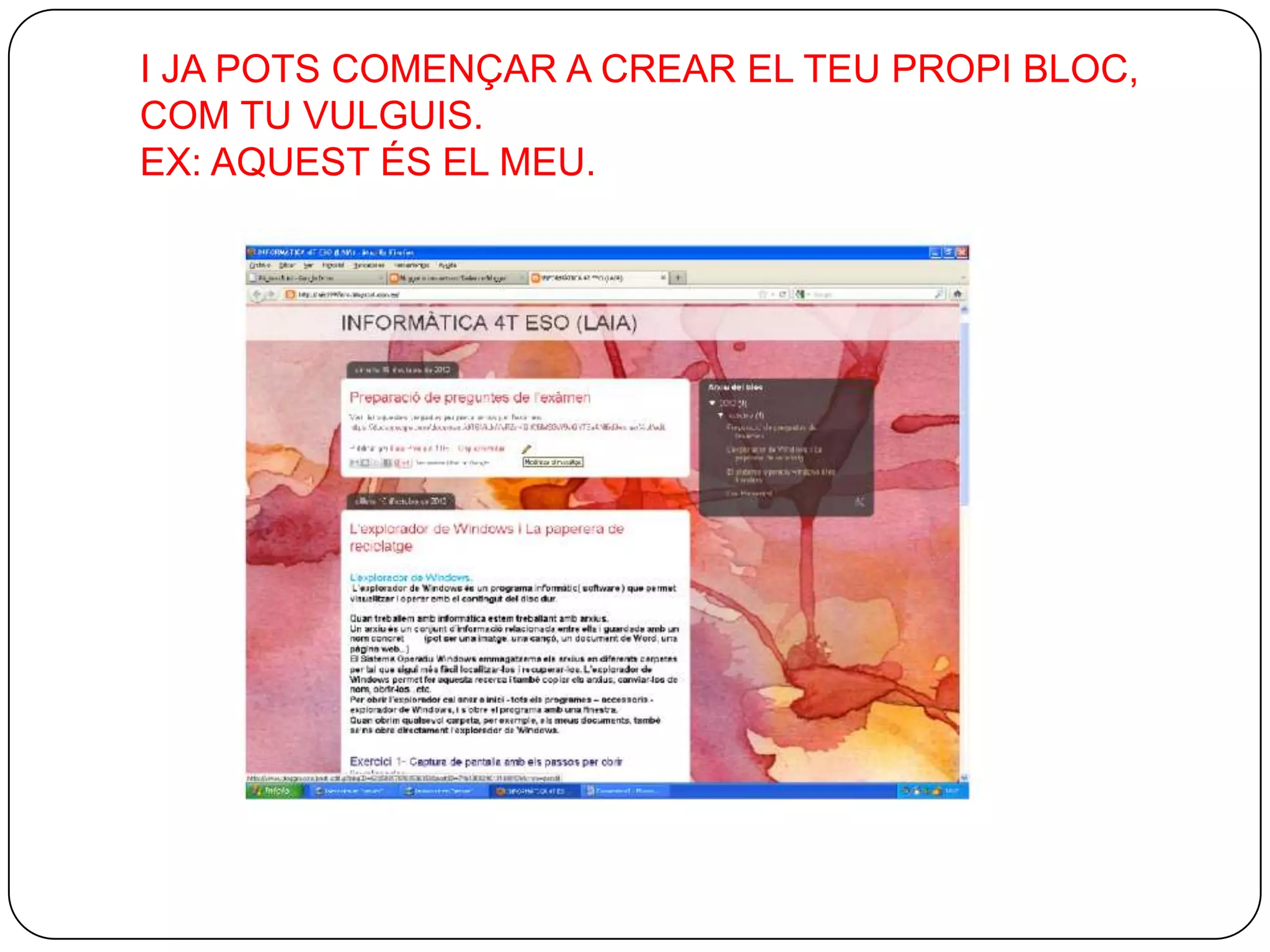 Com fer un bloc power point | PPTX