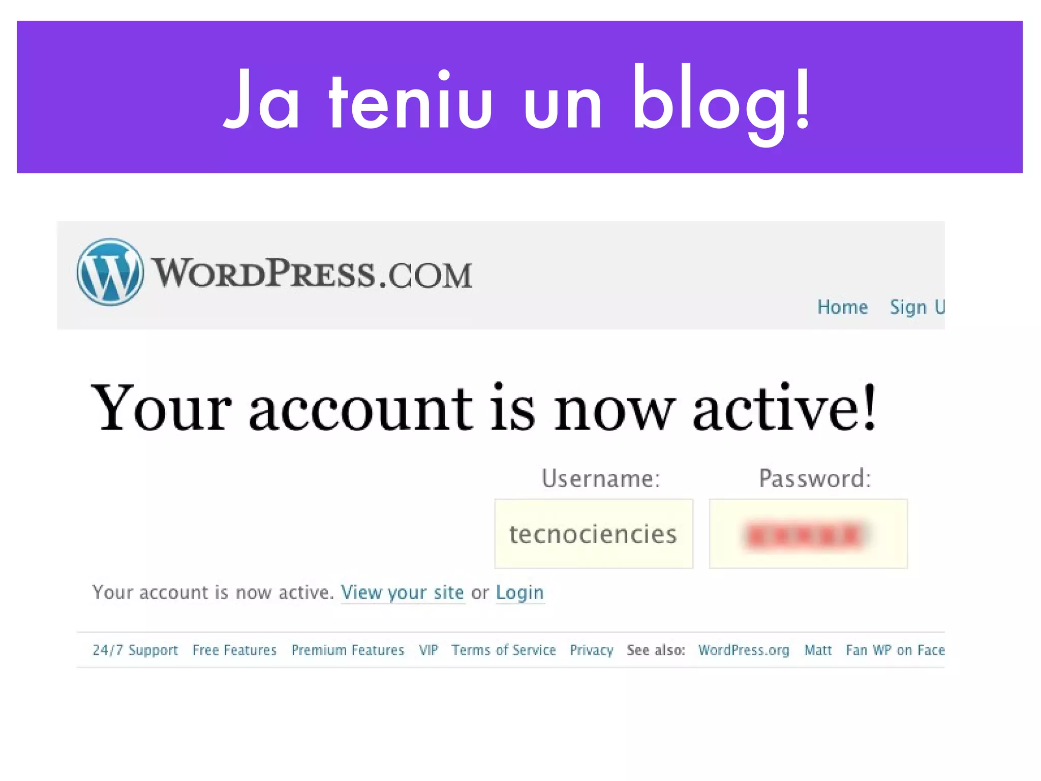 Ja teniu un blog! 