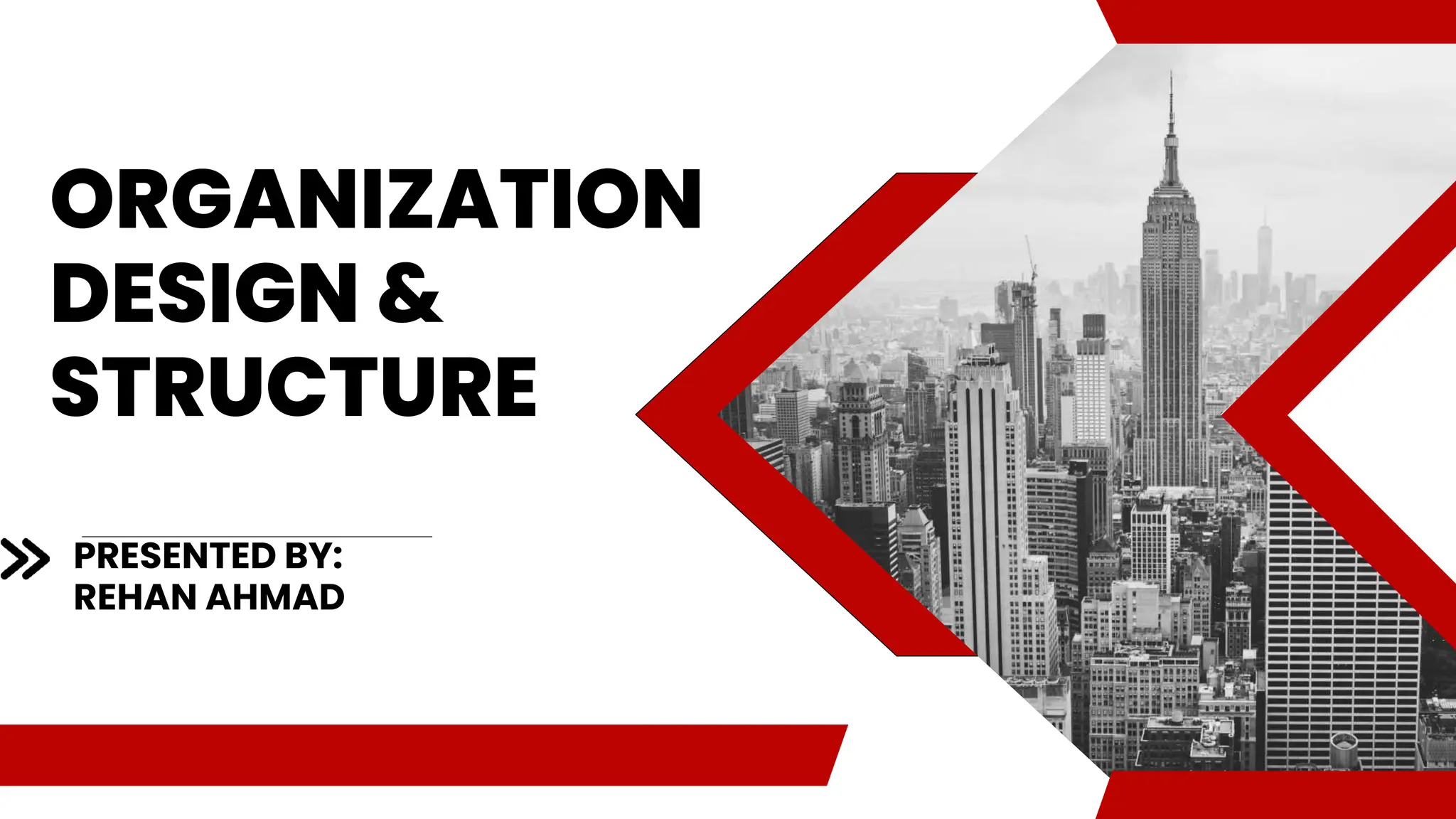 ORGANIZATION DESIGN & STRUCTURE AND TYPES OF STRUCTURE | PPT