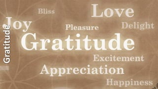 Gratitude
 