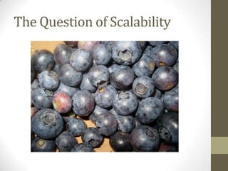 The Question of Scalability
 
