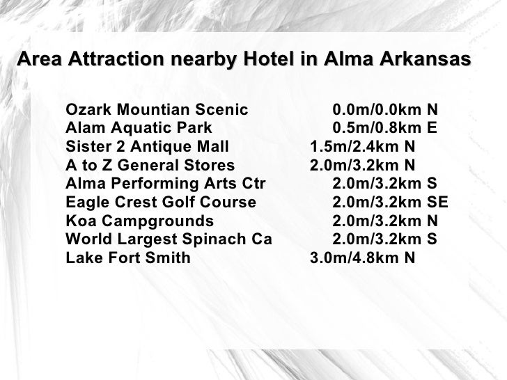 hotel in alma ar