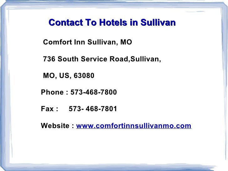 Hotel In Sullivan Mo
