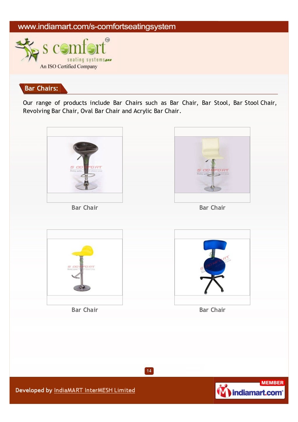 S. Comfort Seating System, Pune, Seating Systems