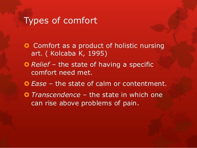 Comfort Theory