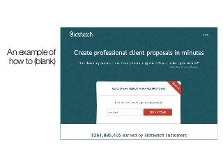 An example of
how to (blank)
 