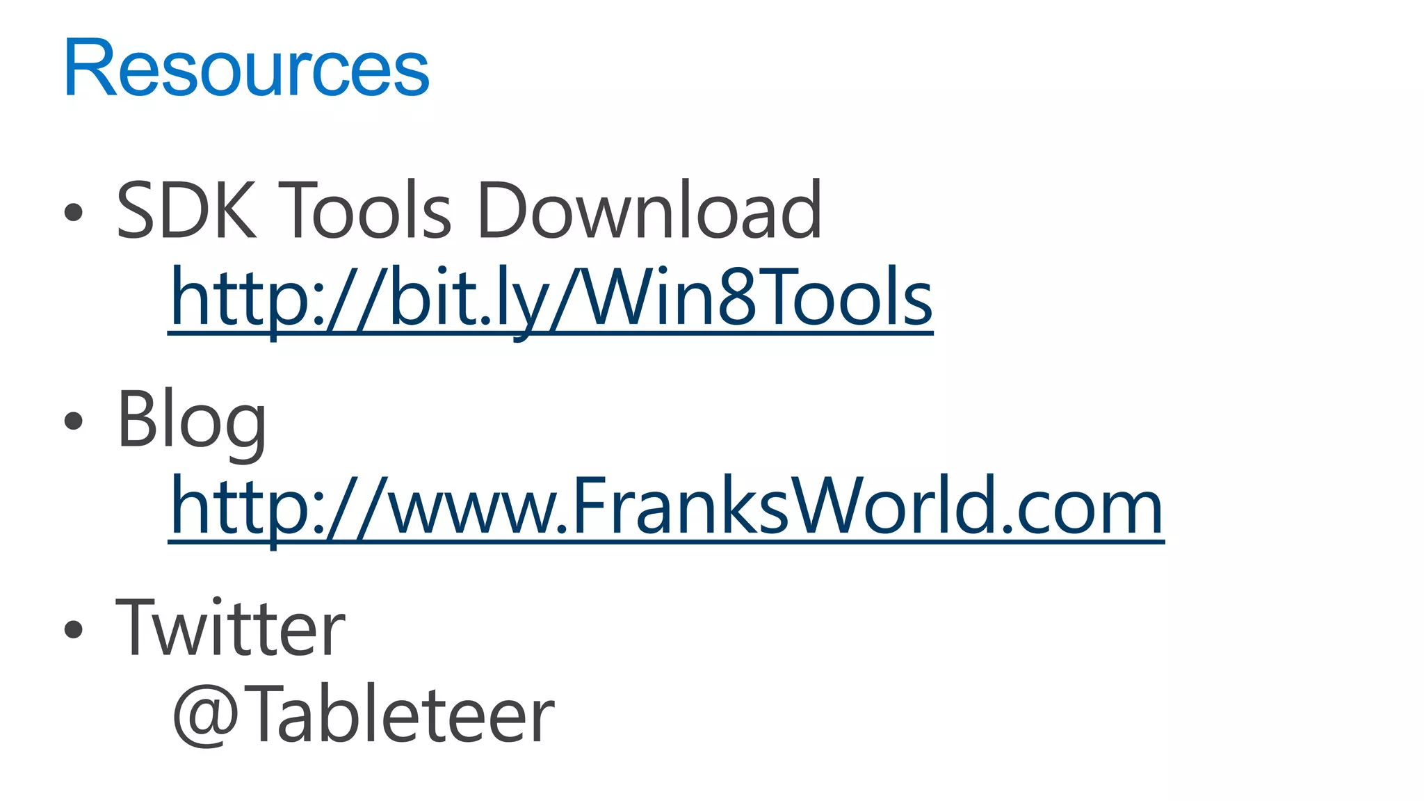 http://bit.ly/Win8Tools http://www.FranksWorld.com 