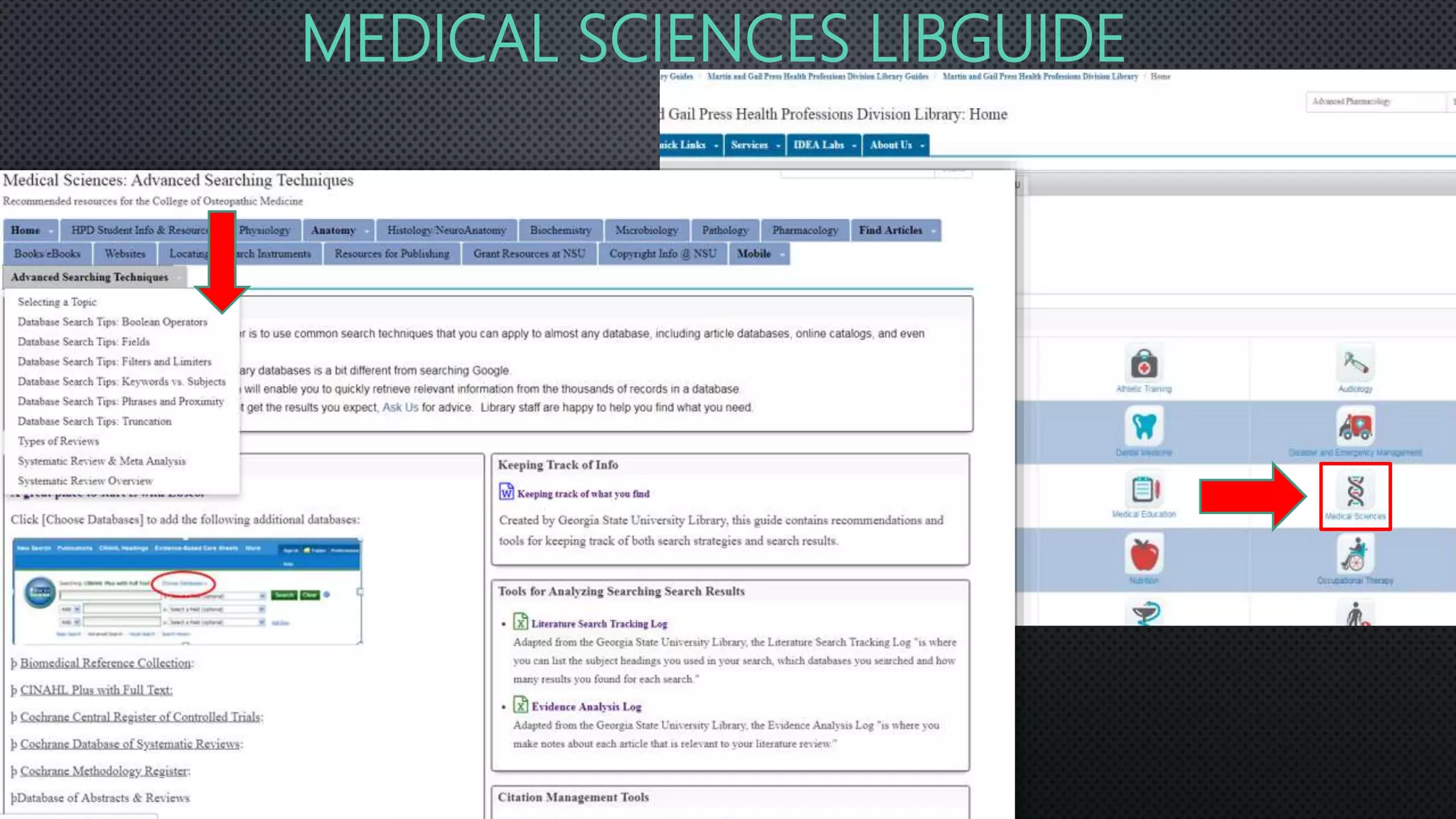 MEDICAL SCIENCES LIBGUIDE
 