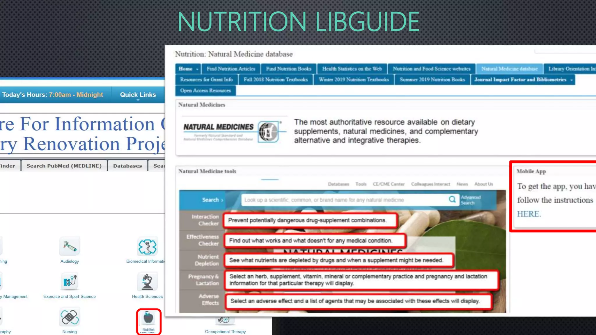 NUTRITION LIBGUIDE
 