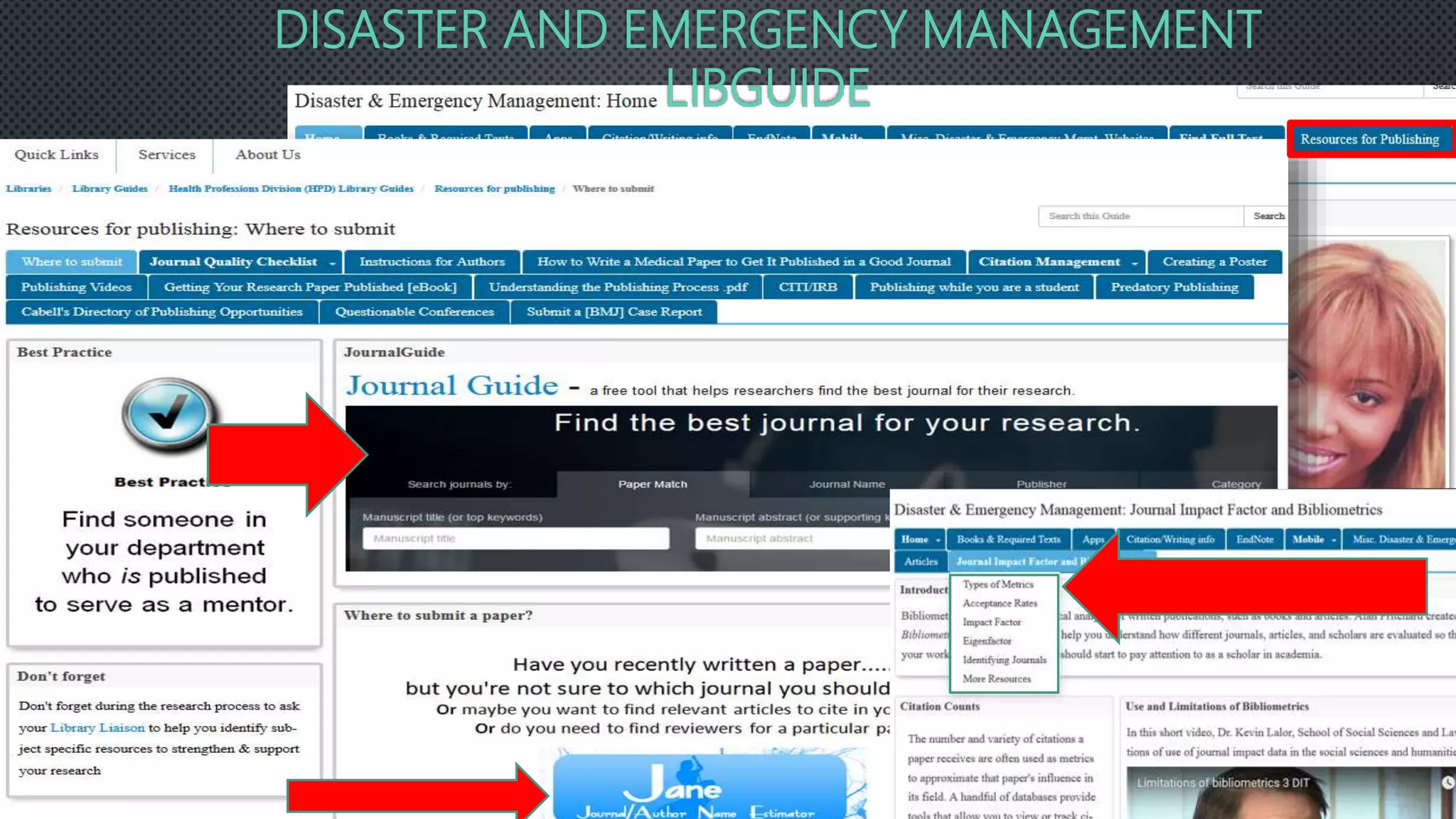 DISASTER AND EMERGENCY MANAGEMENT
LIBGUIDE
 