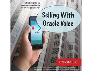 Oracle's voice assistant for sales teams - comic