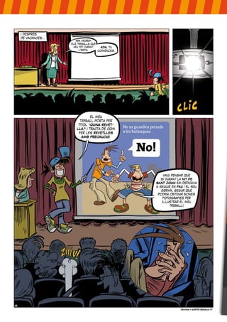 i després
de vacances...
ara veurem
els treballs que
heu fet durant
l’estiu.
ADA, tu
comences.
el meu
treball porta per
títol “QUINA REVET-
LLA!” i tracta de com
fer les REVETLLES
AMB PRECAUCIÓ.
vaig pensar que
si durant la NIT DE
SANT JOAN em dedicava
a seguir en PAU i el seu
germà, segur que
podria obtenir bones
fotografies per
il·lustrar el meu
treball!
 