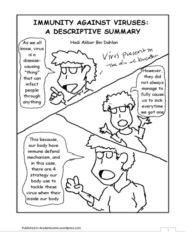 Comic 2 immunity against virus