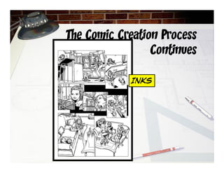 The Comic Creation Process
Continues
INKS
 