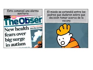 Esto comenzó una alarma   El miedo se extendió entre los
       sanitaria          padres que dudaron sobre que
          ...