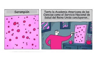 Sarampión   Tanto la Academia Americana de las
            Ciencias como el Servicio Nacional de
             Salud del Re...