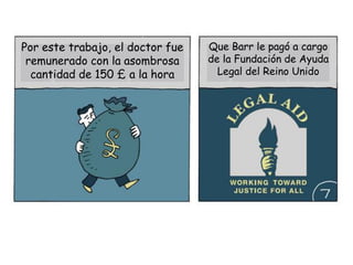 Por este trabajo, el doctor fue   Que Barr le pagó a cargo
 remunerado con la asombrosa      de la Fundación de Ayuda
  ca...