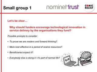 Comic relief nominet trust acf conf presentation