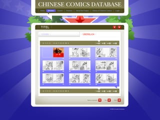 A Corpus of Chinese Comic Books: Database, Metadata, and Visual Object Recognition