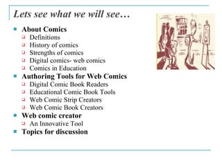 Comics in Education | PPT