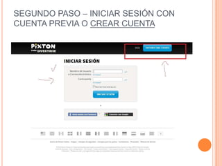 SEGUNDO PASO – INICIAR SESIÓN CON
CUENTA PREVIA O CREAR CUENTA

 