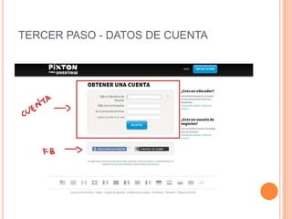 TERCER PASO - DATOS DE CUENTA

 