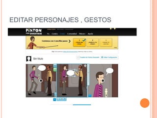 EDITAR PERSONAJES , GESTOS

 
