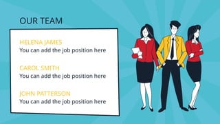 OUR TEAM
HELENA JAMES
You can add the job position here
CAROL SMITH
You can add the job position here
JOHN PATTERSON
You can add the job position here
 