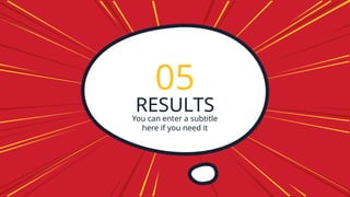 RESULTS
05
You can enter a subtitle
here if you need it
 