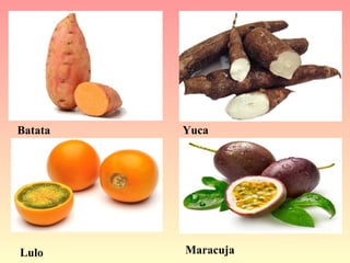 Batata   Yuca




Lulo     Maracuja
 