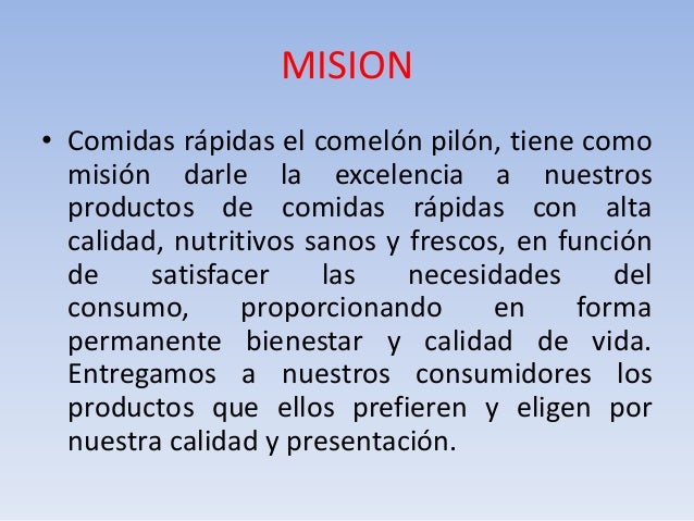 empresa Comidas rápidas el comelón pilón