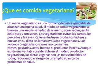 Comida vegetariana 3 320