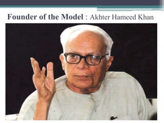 Founder of the Model : Akhter Hameed Khan
 