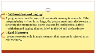 Paging +Algorithem+Segmentation+memory management