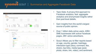 Summarize and Aggregate Facebook Data
 