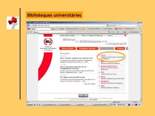 Biblioteques universitàries 