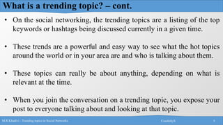 Trending Topic in Social Networks | PDF