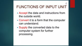 computer introduction its components and | PPTX